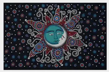 

New Mysterious Totem pattern totem country style rectangle wall hanger Tapestry Beach Towel