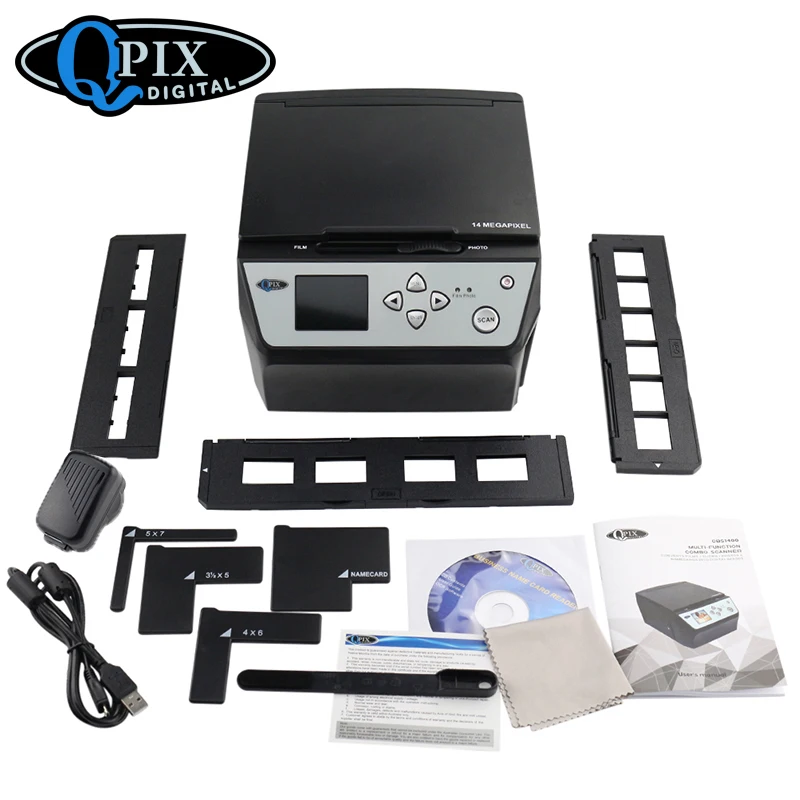 

4 in 1 COMBO 22 Mega Pixels Photo and Digital 35 mm Film Scanner 135 Negative Converter Photo Scanner Business Card Scanner