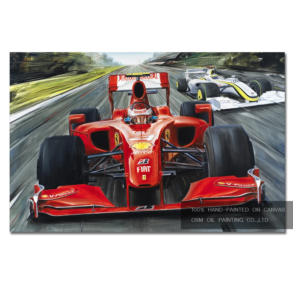 

High Skills Artist Hand-painted High Quality Race Oil Painting on Canvas Modern Races Oil Painting for Sofa Wall Decoration