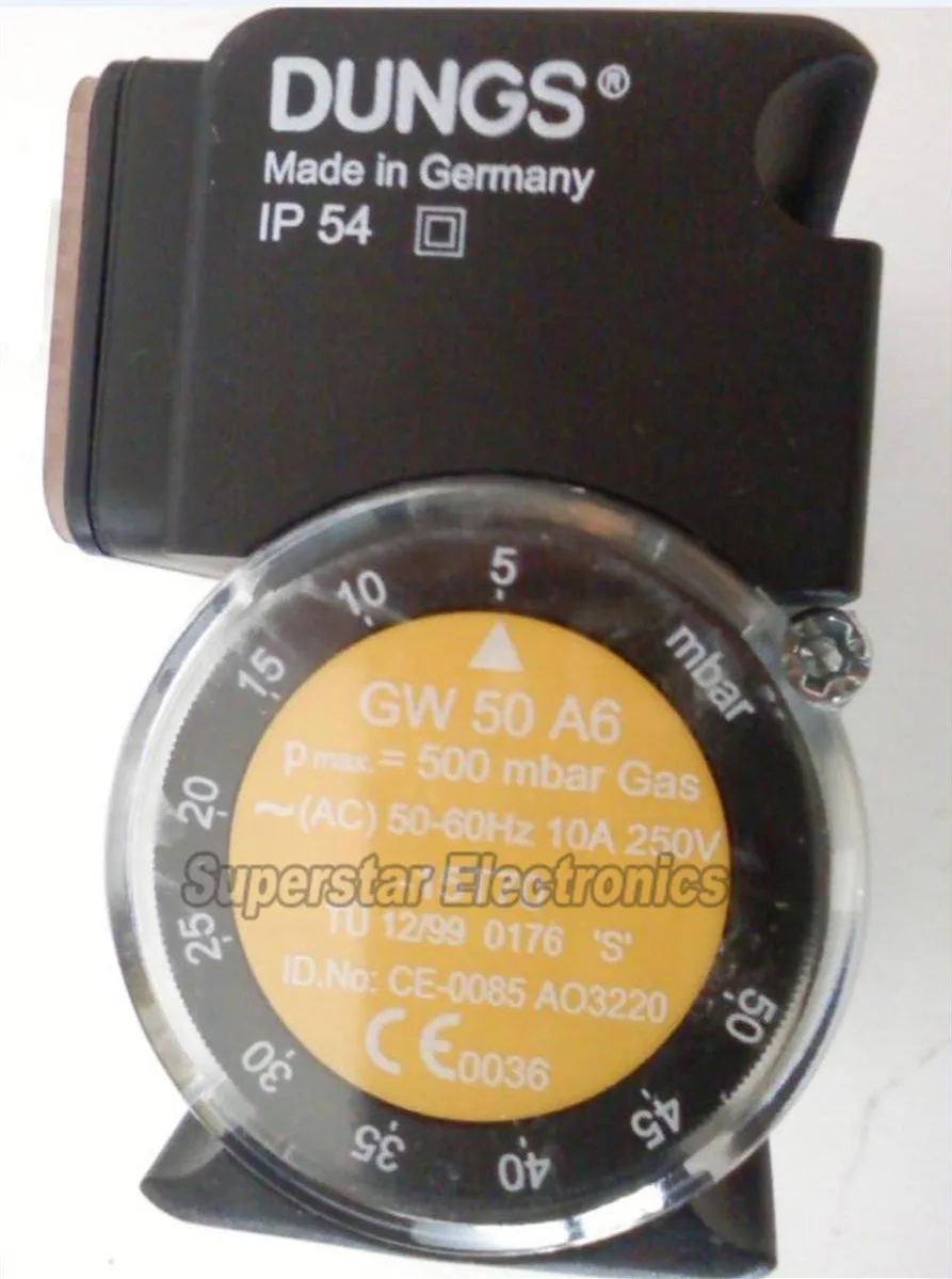 Interruptor de Pressão Dungs Gw500a6 Gw3a5 Gw10a5 Gw3a6 Gw10a6 Gw50a6 Gw150a6