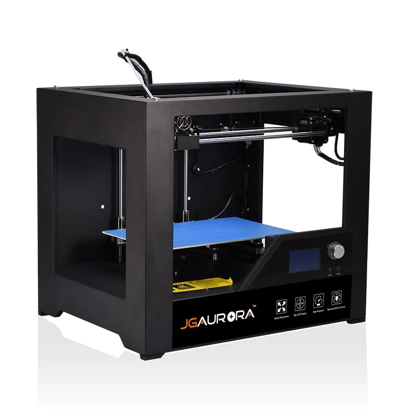 5sets/pack JGAurora Z-603S Impressor 3D Printer Prusa i3 Type Screwless Metal Frame Cut by CNC Machine Max 280*180*180mm Handle