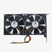 Dual Fan CPU Cooling Heatsink Ultra-quiet Desktop Computer Chassis PCI Graphics Card Cooler 9cm Dual Fan CPU Cooling Heatsink Ultra-quiet Desktop Computer Chassis PCI Graphics Card Cooler 9cm