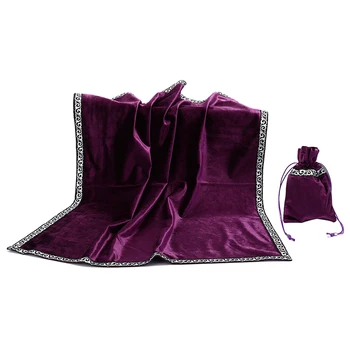 

Board Game Tablecloth Retro Tarot Cards Bag Party Table Cloth Divination Velvet