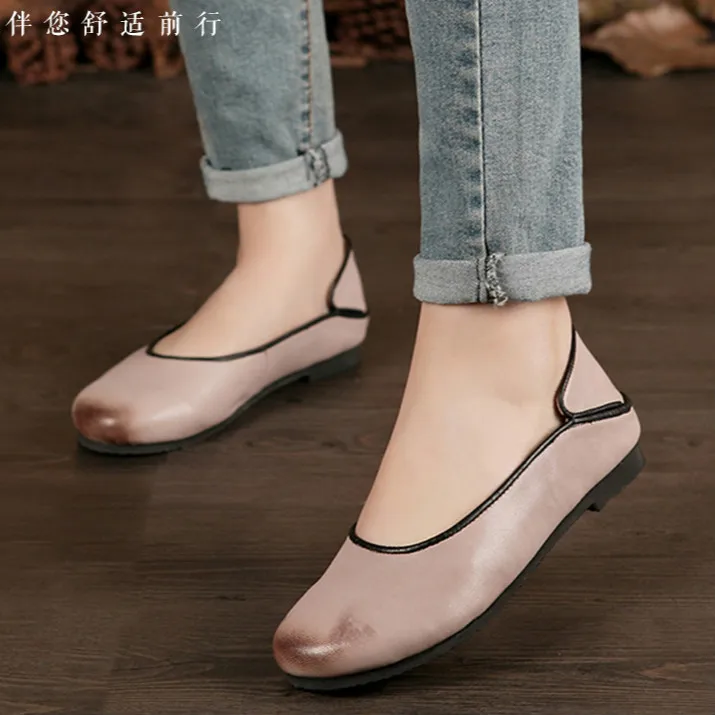 Careaymade-Free shipping,2017 new spring female sheepskin shoes the pure handmade Genuine leather comfortable leisure flat shoes Careaymade-Free shipping,2017 new spring female sheepskin shoes the pure handmade Genuine leather comfortable leisure flat shoes