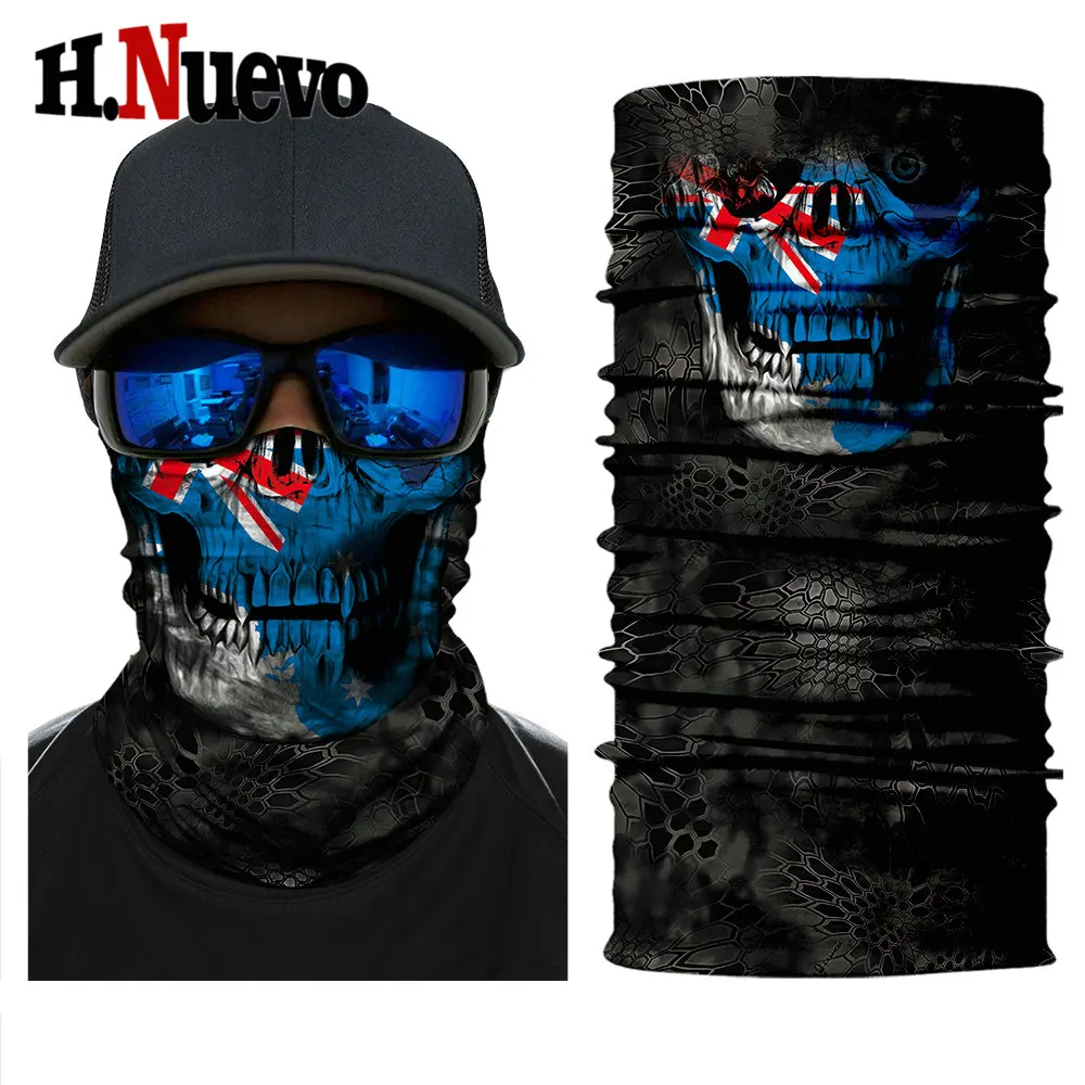 Зимняя летняя Байкерская маска с черепом, маска с балаклавой, страшный призрак, маска для мотоциклистов, тактический шарф