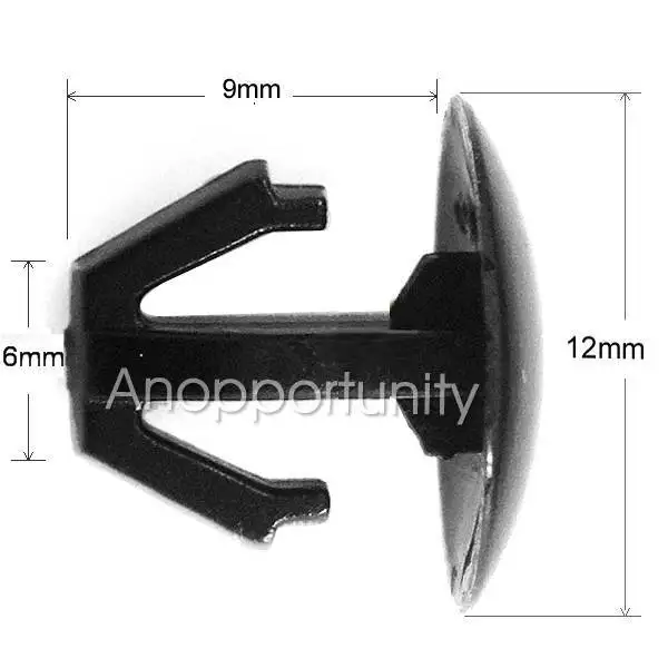 100pcs Nylon Oem For Honda Fastener Rivet Hood Trunk Moulding Retainer