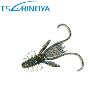 

TSURINOYA 4cm/1g 5cm/2.1g Soft Bait Silicone Shrimp Long Tail Artificial Soft Lure for Fishing 8Pcs/10Pcs Peche Leurre Pesca