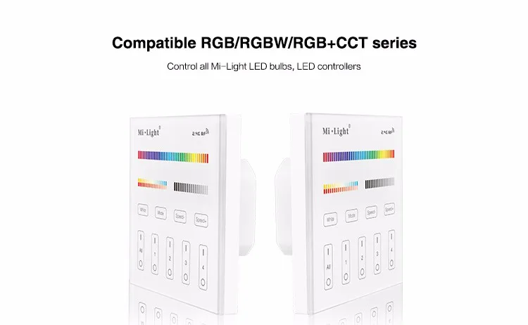 Milight T4 AC220V 4-зоны RGB+ CCT Smart Панель пульт дистанционного управления для Светодиодные полосы света лампы или лампы
