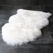 Коврик из овчины мягкий натуральный мериносовый уход и Чистящая направляющая 60*90 см серый