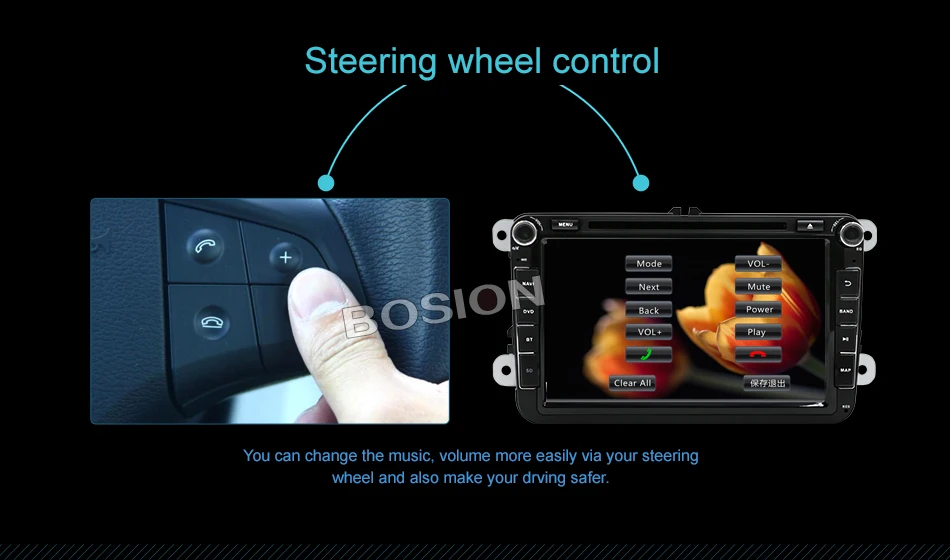 Cheap Wholesale! 2 Din 8 Inch Car DVD Stereo Player For VW/Volkswagen/Passat/POLO/GOLF/Skoda/Seat With 3G USB GPS BT FM RDS Free Maps 14