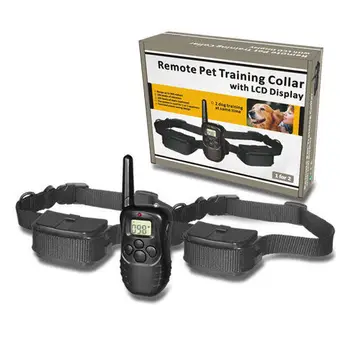 

998D2 Remote Control electric dog collar training trainer with 100 Levels of VIBRATION and 100 levels of STATIC SHOCK