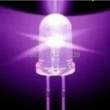 Умная электроника 1000 шт./лот F5 ультра яркий 5 мм круглый УФ фиолетовый прозрачный светодиодный светильник лампа светодиод высокое качество