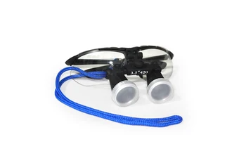 

High-end Luxury New Black Binocular Loupes 3.5X 420mm Optical Glass Loupe + Carry Case