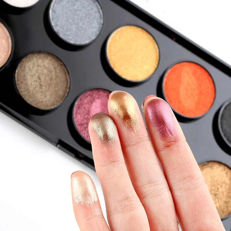 

New Arrival Shimmer Matte Eyeshadow Makeup Palette 10 Color Long Lasting Waterproof Nude Shimmer Pigmented Eye Shadows Powder