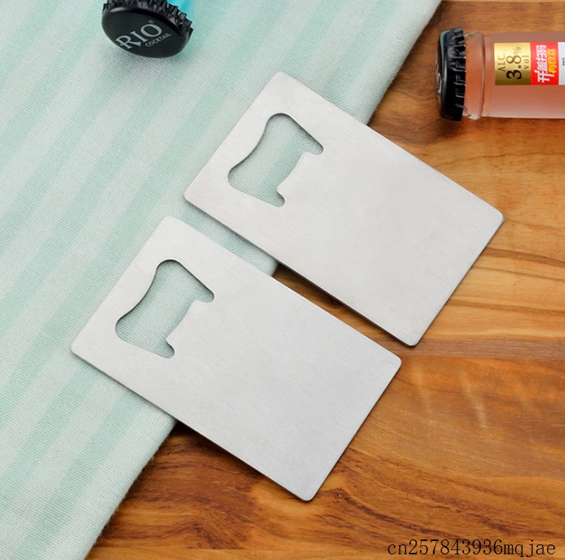 

500 шт., открывалки для бутылок, размером с кредитные карты