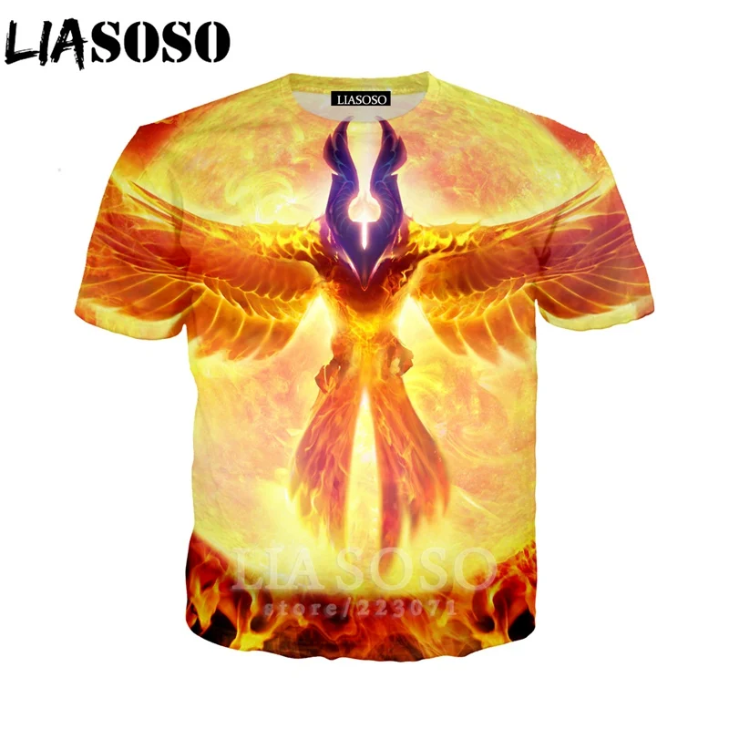 LIASOSO New Fashion Sweatshirt 3D Print Men Women Video Game Dota 2 T-Shirt Casual Unisex Short Sle