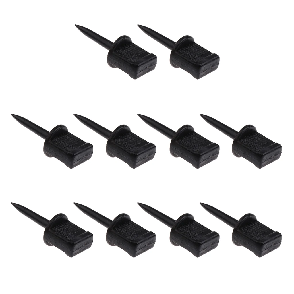 10 Pieces Archery Target Pins Nail Supplies Target Face Pins 5.5x1.9cm Black
