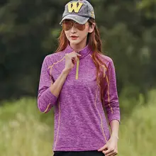 Женский Повседневный пуловер с воротником-стойкой и длинным рукавом на молнии, однотонный, всесезонный пуловер, футболка, Свободный Топ