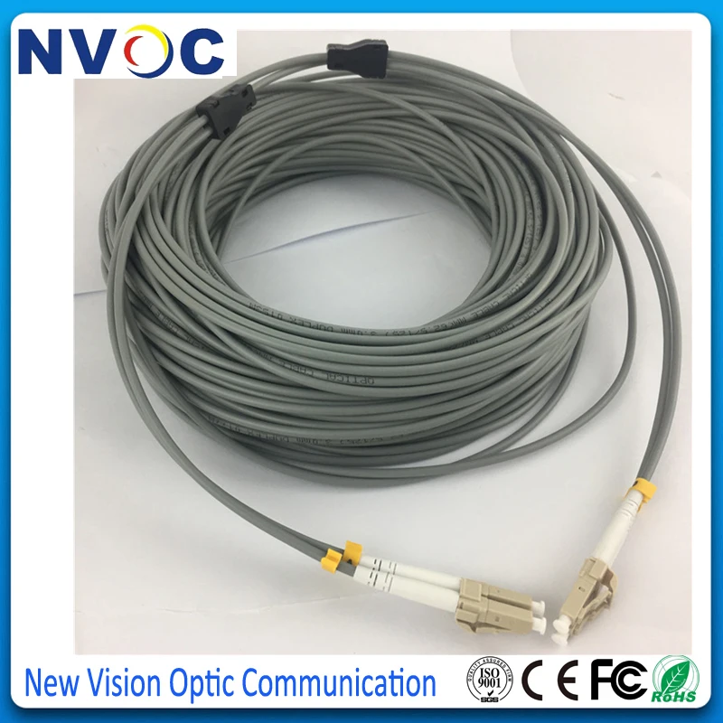 

LC/UPC-LC/UPC Armoured Armored Patch Cord Cable MM 50/125 Duplex 3mm 50m, LC-LC UPC Indoor Armored Fiber Optical Patch Cord
