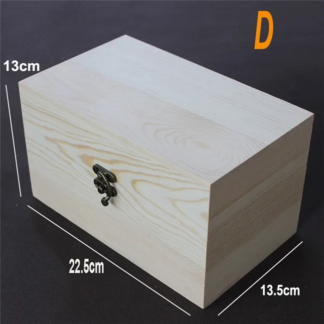 Новая домашняя деревянная коробка для хранения, натуральная деревянная упаковочная коробка, чехол для ювелирных изделий, свадебный подарок