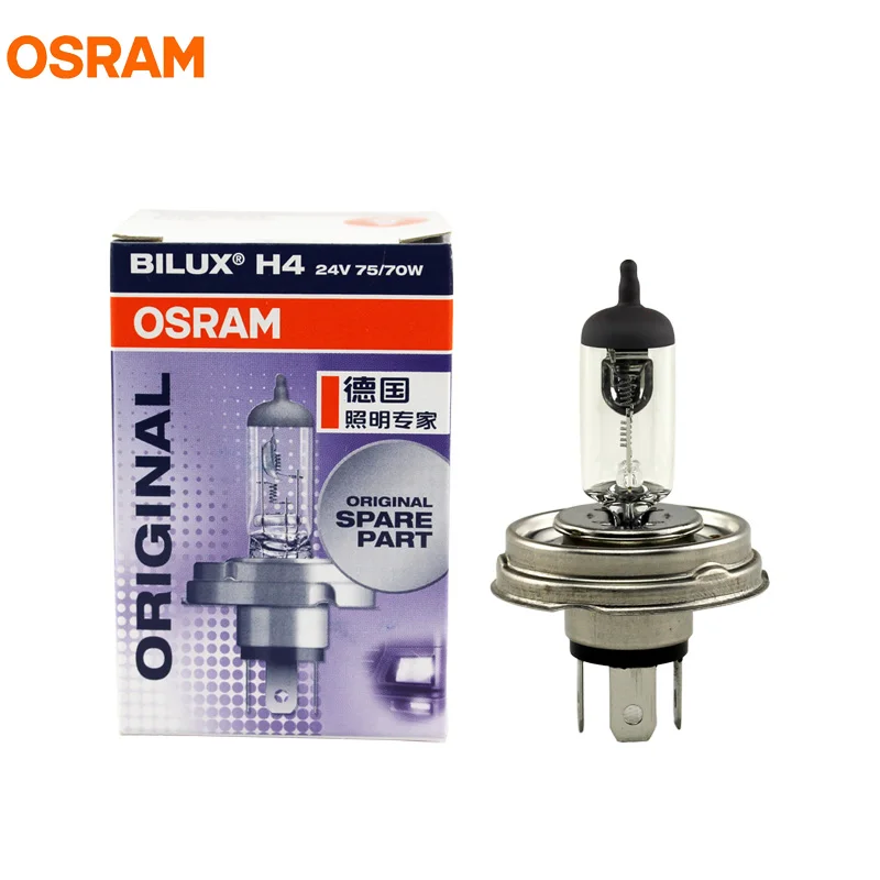 OSRAM H4 24V 75/70W 64199 P45T оригинальные запчасти для грузовиков с дальним и ближним светом, стандартные лампы OEM галогенные лампы 1X