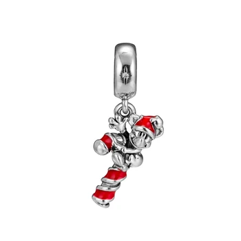 

DIY Beads For Jewelry Making Santa Santa Mouse's Candy Charm Fits Bracelets For Woman Fashion Sterling Silver Jewelry