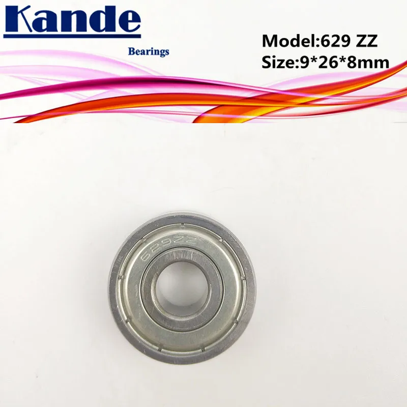 Kande подшипники 629 ABEC-1 629ZZ ABEC-3 629ZZ ABEC-5 629 ZZ Миниатюрный шариковый подшипник с глубоким жёлобом 9x26x8 мм 629-2Z