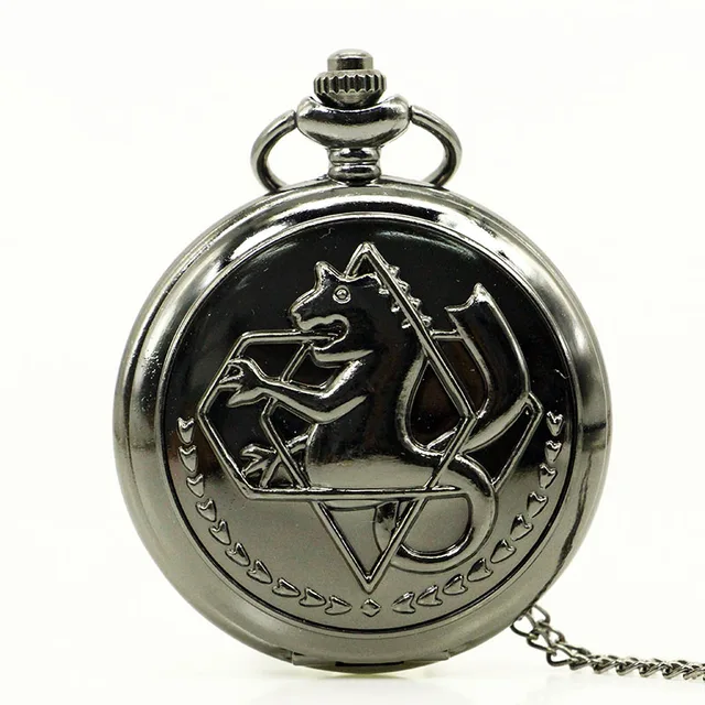 Fashion Tone Fullmetal Alchemist Pocket Watch Cosplay Edward Elric With Chain An Fashion Tone Fullmetal Alchemist Pocket Watch Cosplay Edward Elric With Chain An