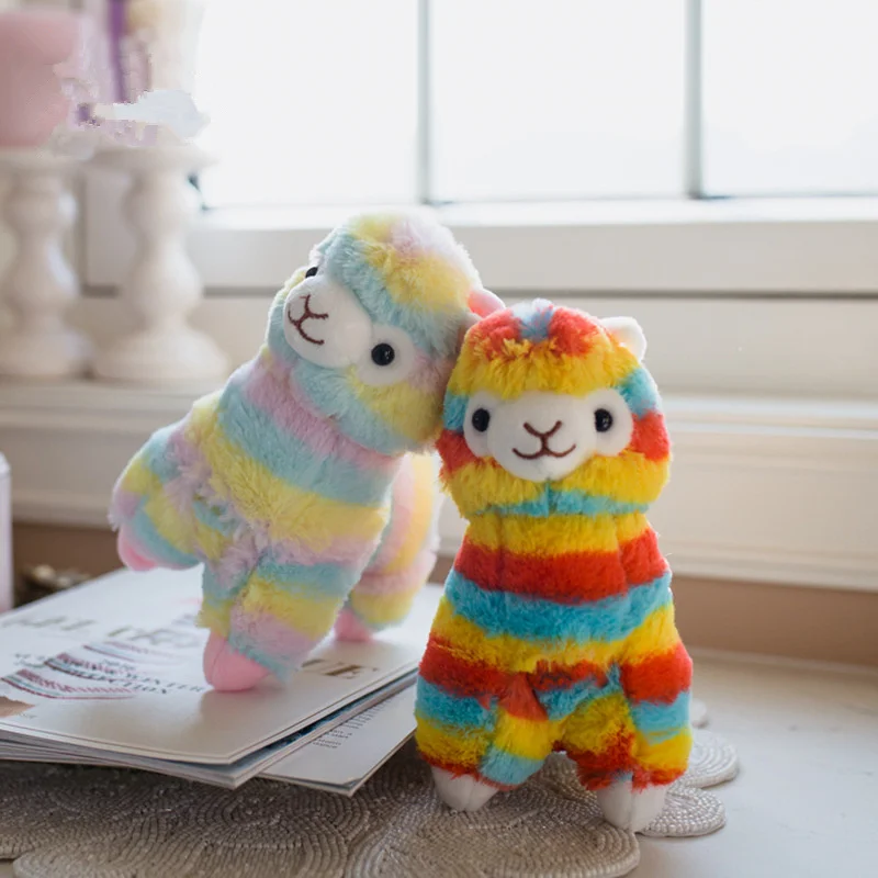 

Rainbow Alpaca Doll Plush Toy for Girls Gifts Elf Anime Plush Pillow Cute Aniaml Plush Toys for Kids