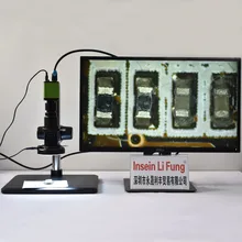 FHD 1080P 60FPS видео микроскоп камера HDMI 10X-300X непрерывное Масштабирование полный фокус C-Mount объектив из металла, pcb часы ЖК-контроль