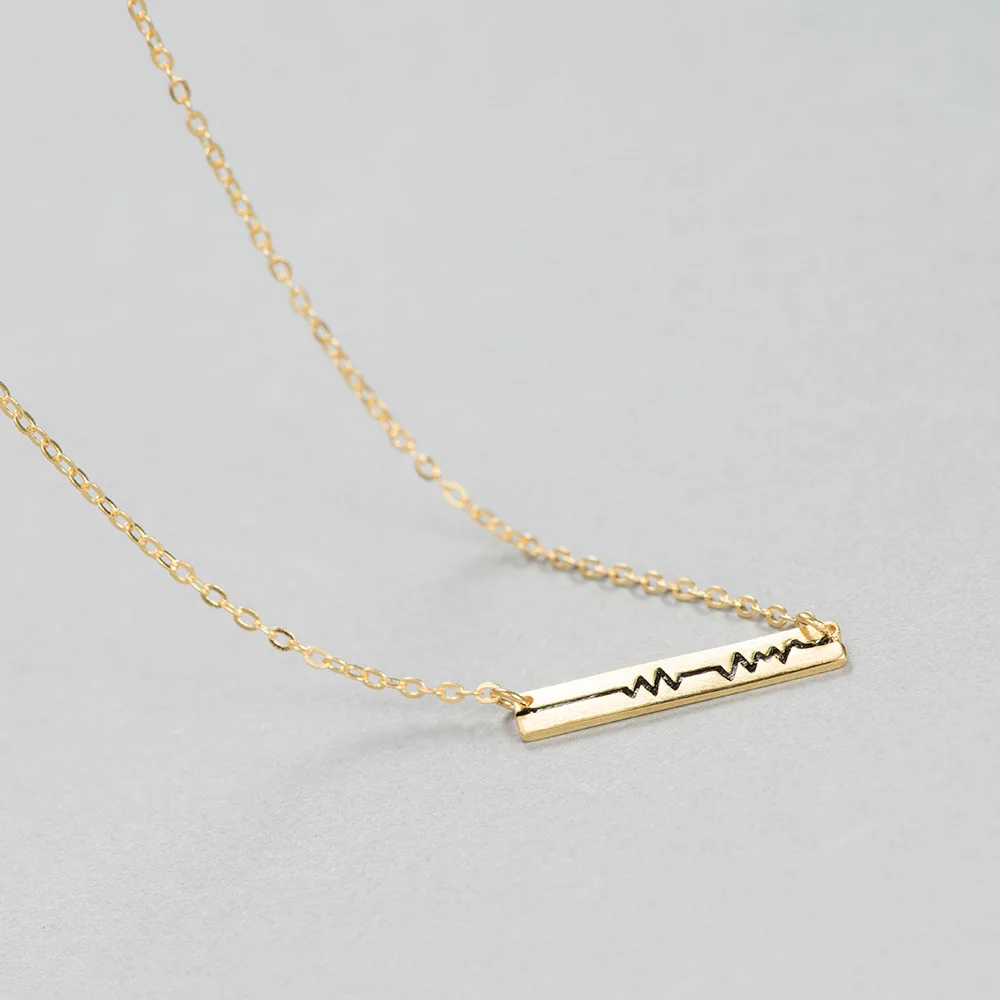 Женская цепочка с подвеской в виде сердца серебро 100% пробы|heart beat|chain pendant925 sterling