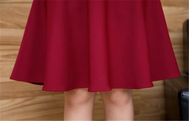 Большой Размеры осень-зима Расклешенная юбка плиссированная юбка средней длины в стиле ретро женские Высокая талия Элегантный Винтаж юбки Femininas Saias C2027