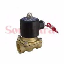 AC36V 2 Порты и разъёмы 2W-200-20 3/" bsp латунный Электрический электромагнитный клапан воды Воздух Топливо N/C провод Тип