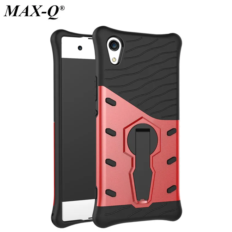 

MAX-Q Shockproof Kickstand Armor Anti-Knock TPU + Hard PC Case For Sony Xperia XZ / XZS/x compact/xz premium/E5/XA1 Phone Cover