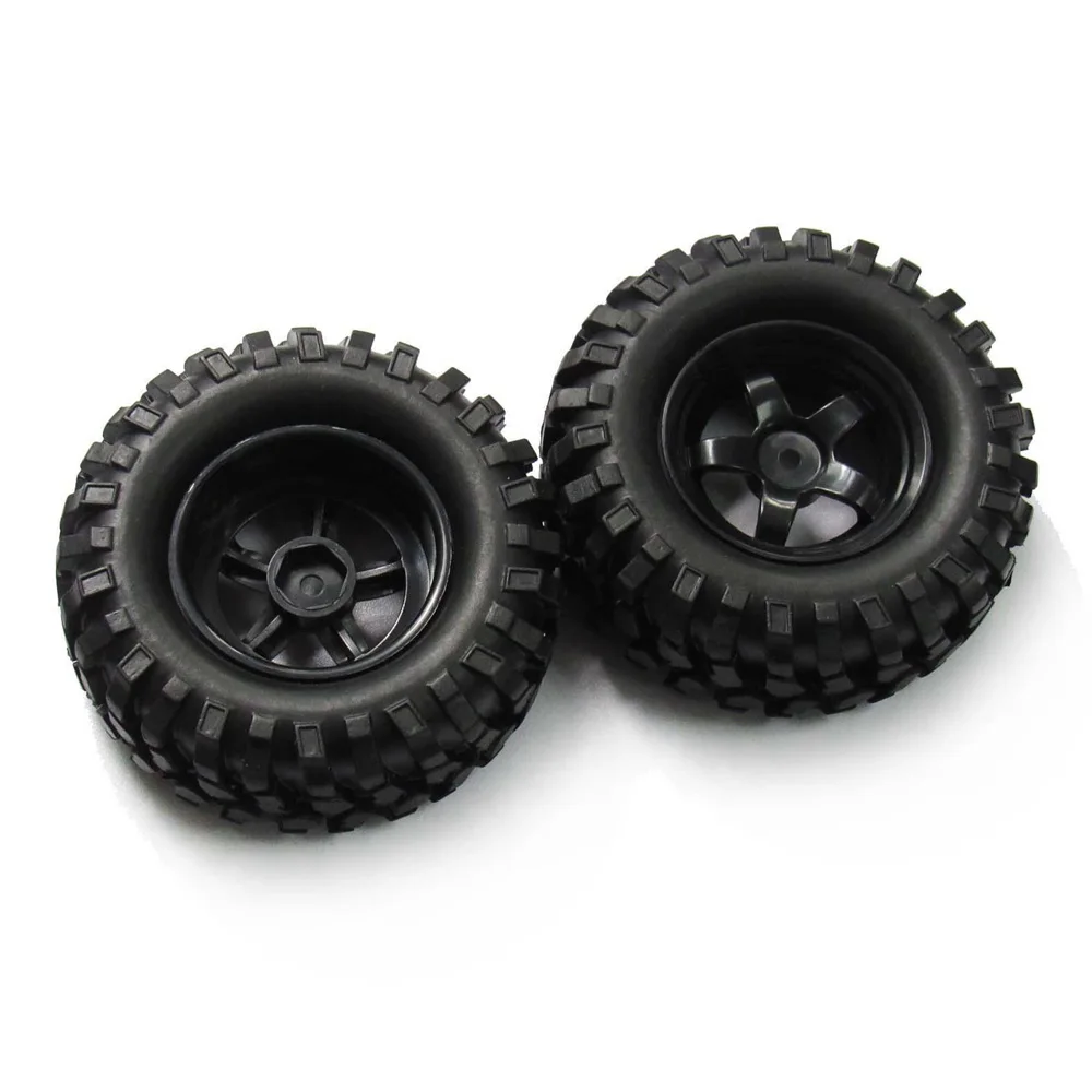 

4* Hub Wheel Rims And Tires For 1/10 Off-Road RC Rock Crawler Buggy Truck