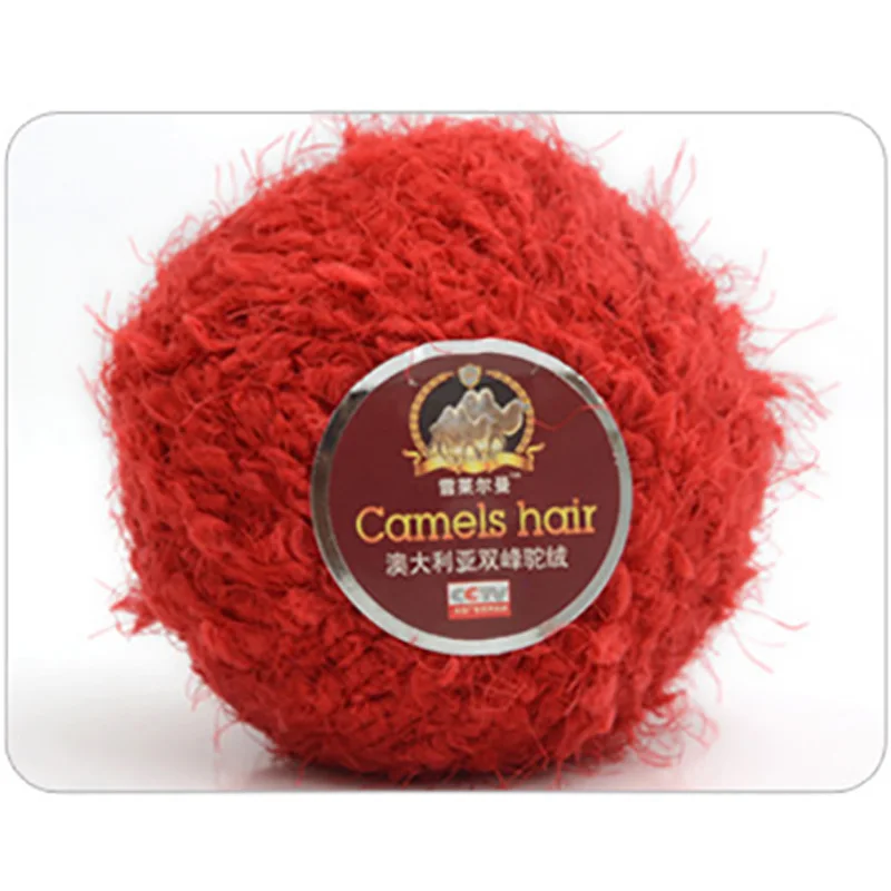 Wholesale 50g/ball DIY Blended Soft Camel Hair Yarn Silk Cotton Yarn Wool Cashmere Yarn Hand Knitting Crochet Wool Thread JO001 - Цвет: 12