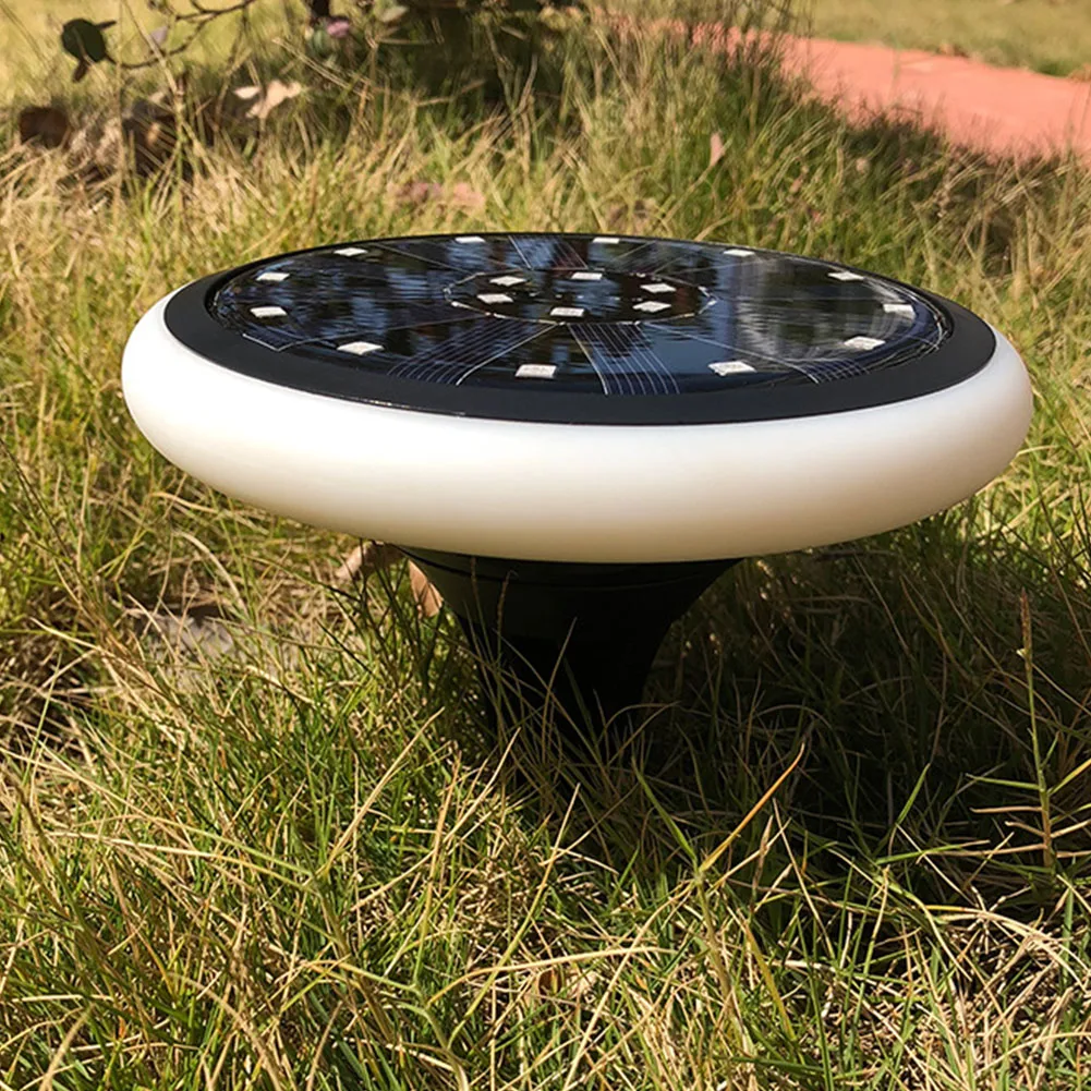 

Garden Yard Decoration Light Control Waterproof Led 2PCS Easy Install Solar Energy Lawn Lamp Landscape Space Saving ABS Buried