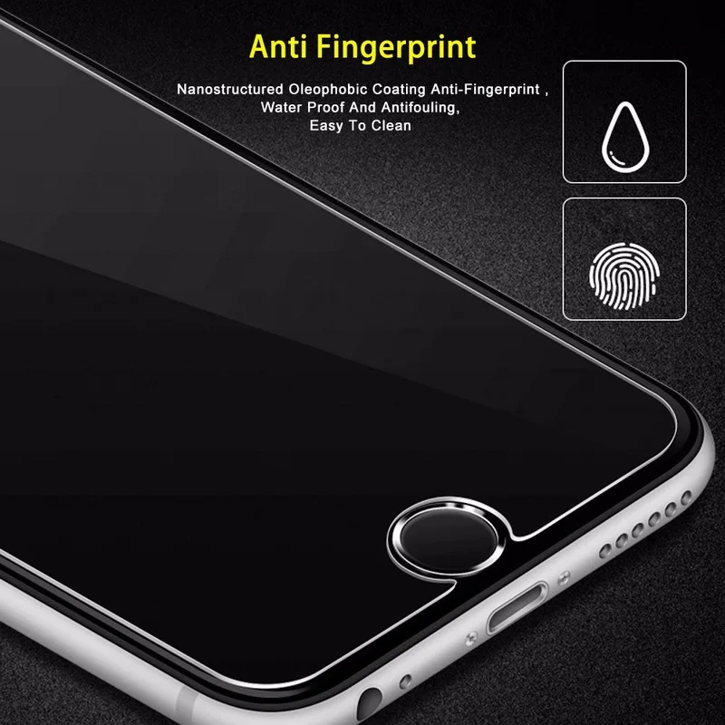 NYFundas For iPhone 7 Tempered Glass Screen Protector Guard For Apple iPhone 8 Plus X 6S 6 5 5S SE 4 4S 9H Film Protection Cover (6)