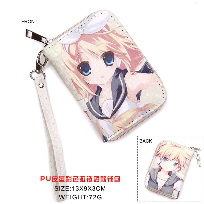 Anime Hatsune Miku//Kagamine Cosplay PU Leather Purse Wallet