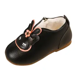 Зимняя Теплая обувь для маленьких девочек с мультяшным Кроликом, зимние сапоги, детские сапоги, sapato infantil zapatos de bebe nenas 20