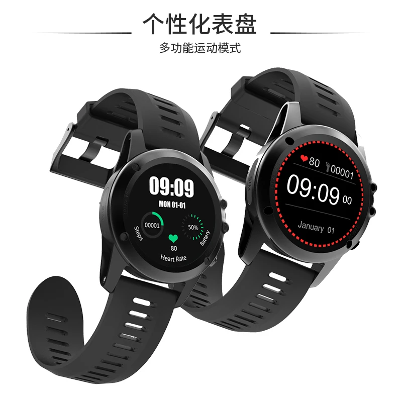 Smartch GPS Wifi 3G H1 Smart Watch MTK6572 IP68 Waterproof 500W Camera 1.39inch 400*400 Heart Rate Monitor ROM 4GB For Android I