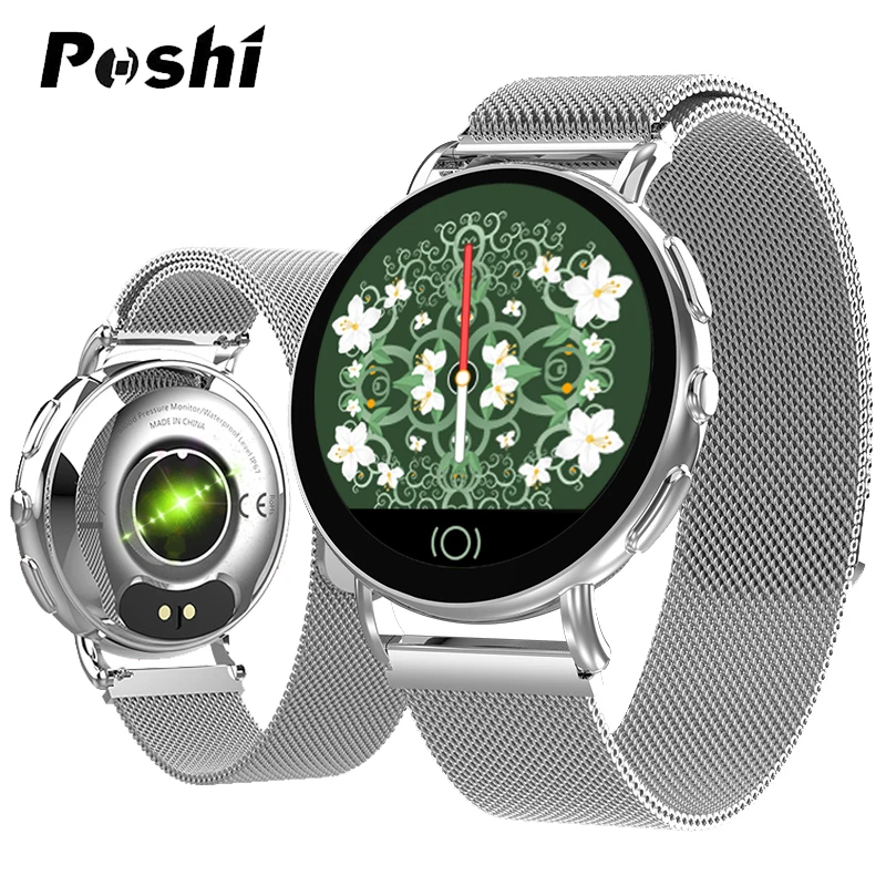 Smart Watch With Camera Waterproof IP67 Call Reminder Blood Pressure Monitoring Metal Strap Multi Sports Modes SmartWatch Women (1)