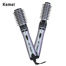 Kemei 2 in 1 Styling Tool Hair Dryer Hair Curler Comb Salon Professional Electric Hair Dryer Blower Multifunctional Styling Set
