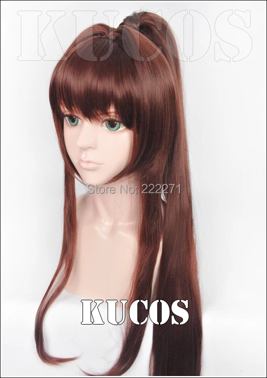 

FREE SHIPPING Anime Collection Yamato + ponytail  Full Lace Cosplay Wig Costume Heat Resistant + Cap