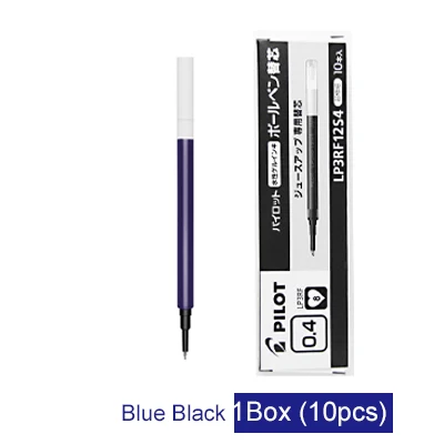 LifeMaster Pilot гелевая заправка 0,4 мм для сока супер гладкий Наконечник иглы Студенческая и офисная ручка LP3RF12S4 - Цвет: Blue Black 10pcs