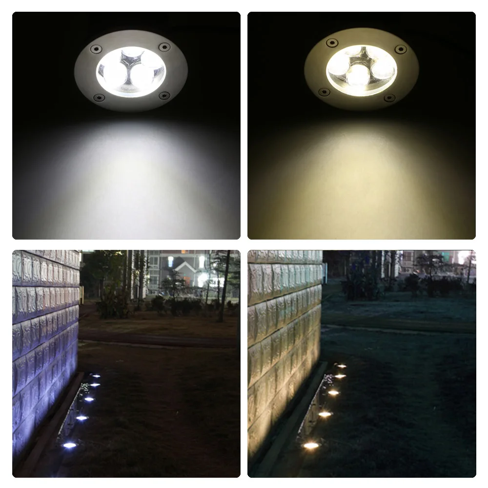 Caminho à Prova Luzes do Ponto 5led ao ar Tomshine Livre Solar Enterrado Lâmpadas Jardim Gramado Luz Powered Luzes Subterrâneas Deck Dwaterproof Água 16 Tomshine 5led ao ar livre solar enterrado