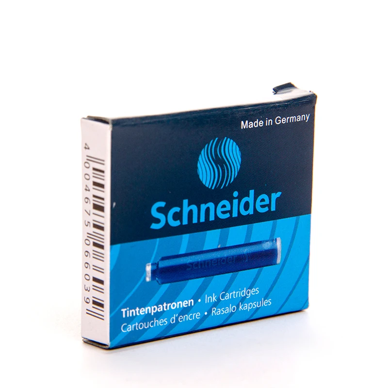 1 коробка, картриджи с чернилами Schneider Tintenpatronen, перьевая ручка, заправка 6602, 6 шт. в коробке, черный/синий/красный/зеленый цвет чернил