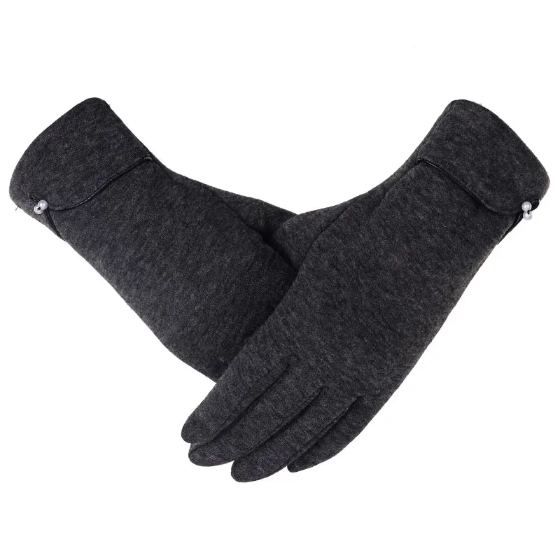 Шерстяные Перчатки женские зимние теплые кашемировые перчатки женские толстые хлопчатобумажные рукавицы студентов вождения Сенсорный