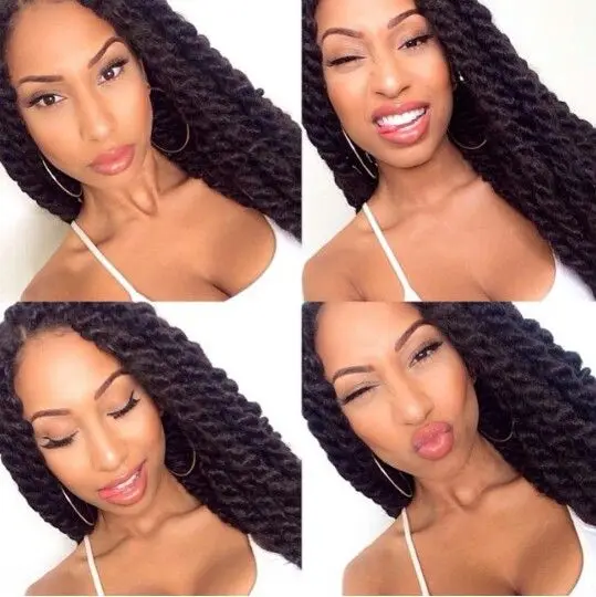 18 Havana Mambo Twist Crochet Braid Hair Kanekalon Jumbo Braid