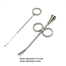 1 шт. Bone Трансплантат Шприц Изогнутые 3 мм прививка инжектор зубные Шприц Инструменты для имплантации